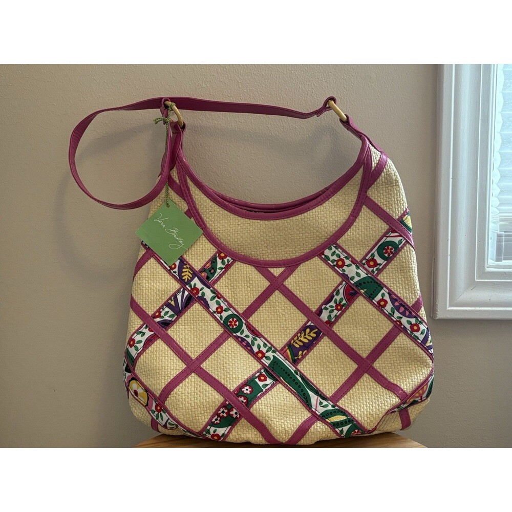 VERA BRADLEY Straw HOBO VIVA LA VERA 11677-109 PURSE Handbag Limited Edition NWT